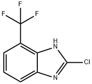 1H-BenziMidazole, 2-chloro-7-(trifluoroMethyl)- Structure