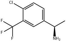 (1R)-1-[4-CHLORO-3-(TRIFLUOROMETHYL)PHENYL]ETHYLAMINE 구조식 이미지