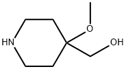 4-Methoxy-4-piperidinemethanol 구조식 이미지