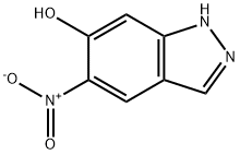 6-Hydroxy-5-nitro (1H)indazole 구조식 이미지