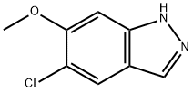 5-CHLORO-6-METHOXY (1H)INDAZOLE 구조식 이미지