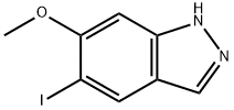 5-Iodo-6-Methoxy (1H)indazole 구조식 이미지