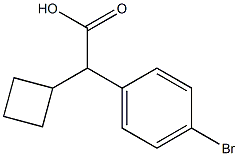 (4-BroMo-phenyl)-cyclobutyl-acetic acid Structure