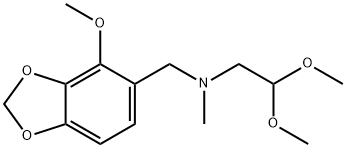 N-(2,2-DiMethoxyethyl)-4-Methoxy-N-Methyl-1,3-benzodioxole-5-MethanaMine 구조식 이미지