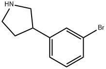 3-(3-BroMophenyl)pyrrolidine HCl Structure