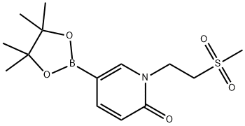 1-[2-(Methylsulfonyl)ethyl]-6-oxo-1,6-dihydropyridine-3-boronic Acid Pinacol Ester 구조식 이미지