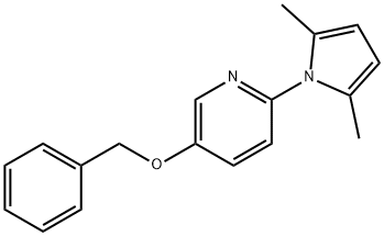 5-벤질옥시-2-(2,5-디메틸피롤-1-일)피리딘 구조식 이미지