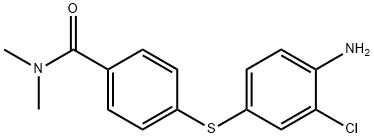 4-(4-aMino-3-chlorophenylthio)-N,N-diMethylbenzaMide Structure