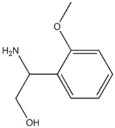 2-아미노-2-(2-메톡시페닐)에탄-1-OL 구조식 이미지