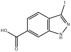 3-йодо-1H-индазол-6-карбоновая кислота структурированное изображение