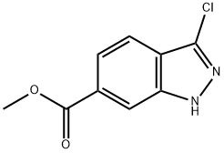 3-클로로1H-인다졸-6-카르복실산메틸에스테르 구조식 이미지