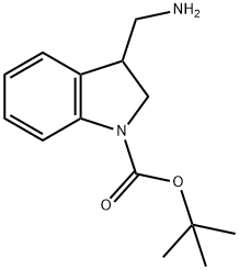 tert-Butyl 3-(aMinoMethyl)indoline-1-carboxylate Structure