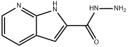 1H-피롤로[2,3-b]피리딘-2-카보하이드라지드 구조식 이미지