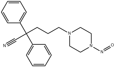5-(4-Nitrosopiperazin-1-yl)-2,2-diphenylpentanenitrile Structure