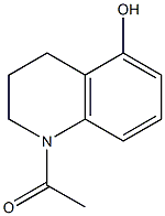 1-(5-Hydroxy-3,4-dihydroquinolin-1(2H)-yl)ethanone 구조식 이미지