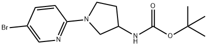 [1-(5-BroMo-pyridin-2-yl)-pyrrolidin-3-yl]-carbaMic acid tert-butyl ester Structure