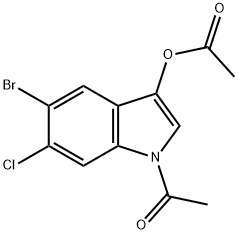 1-Acetyl-5-broMo-6-chloro-1H-indol-3-yl acetate 구조식 이미지