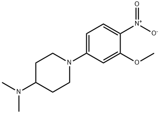 1-(5-Methoxy-2-Methyl-4-nitrophenyl)-N,N-diMethylpiperidin-4-aMine Structure