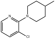 3-chloro-2-(4-Methyl-1-piperidinyl)- Pyridine 구조식 이미지