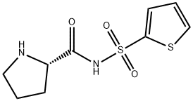 N-(2-Thiophenesulfonyl)-L-prolinamide Trifluoroacetate 구조식 이미지