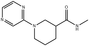 1-피라진-2-일-피페리딘-3-카르복실산메틸라미드 구조식 이미지