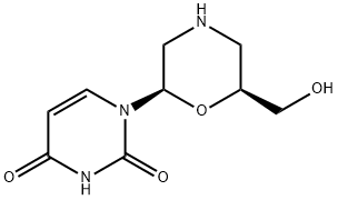 1-[(2R,6S)-6-(hydroxyMethyl)-2-Morpholinyl]-2,4(1H,3H)-PyriMidinedione Structure