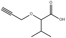 3-Methyl-2-(prop-2-ynyloxy)butanoic acid 구조식 이미지