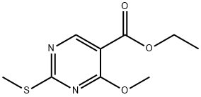 ethyl 4-Methoxy-2-(Methylthio)pyriMidine-5-carboxylate 구조식 이미지