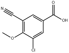 3-Chloro-5-cyano-4-Methoxybenzoic acid Structure
