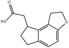 1,6,7,8-Tetrahydro-2H-indeno[5,4-b]furan-8-acetic acid 구조식 이미지