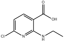 6-클로로-2-에틸라미노니코틴산 구조식 이미지