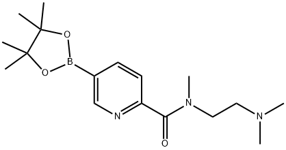 N-(2-(diMethylaMino)ethyl)-N-Methyl-5-(4,4,5,5-tetraMethyl-1,3,2-dioxaborolan-2-yl)picolinaMide Structure