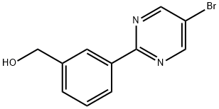 (3-(5-broMopyriMidin-2-yl)phenyl)Methanol Structure