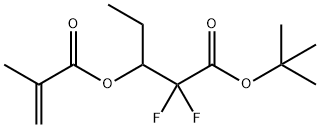 2,2-Difluoro-3-[(2-Methyl-1-oxo-2-propen-1-yl)oxy]pentanoic acid 1,1-diMethylethyl ester Structure