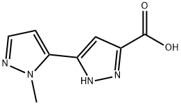 2'-Methyl-1h,2'h-3,3'-bipyrazole-5-carboxylic acid 구조식 이미지