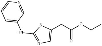 Ethyl 2-(2-(pyridin-3-ylaMino)thiazol-5-yl)acetate Structure