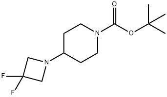 tert-부틸4-(3,3-디플루오로아제티딘-1-일)피페리딘-1-카르복실레이트 구조식 이미지