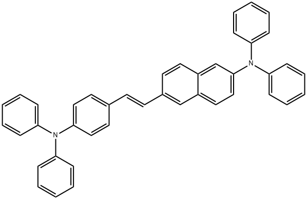 DPASN,(E)-6-(4-(디페닐아미노)스티릴)-N,N-디페닐나프탈렌 구조식 이미지