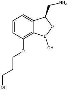 (S)-3-aMinoMethyl-7-(3-hydroxy-propoxy)-3H-benzo[c][1,2]oxaborol-1-ol Structure