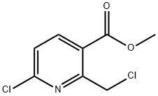 Methyl 6-chloro-2-(chloroMethyl)nicotinate 구조식 이미지