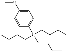 5-METHOXY-2-(TRIBUTYLSTANNYL)피리딘 구조식 이미지