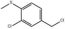 3-클로로-4-메틸티오벤질클로라이드 구조식 이미지