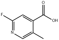 2-FLUORO-5-METHYLISONICOTINIC ACID Structure