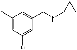 N-(3-broMo-5-fluorobenzyl)cyclopropanaMine 구조식 이미지