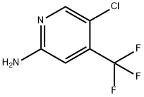 5-Chloro-4-(trifluoromethyl)pyridin-2-amine 구조식 이미지