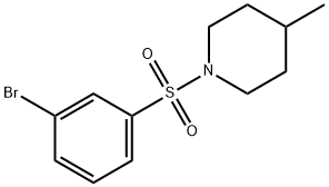 1-(3-broMophenylsulfonyl)-4-Methylpiperidine Structure