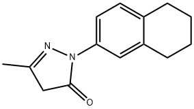 3-Methyl-1-(5,6,7,8-tetrahydronaphthalen-2-yl)-1H-pyrazol-5(4H)-one Structure