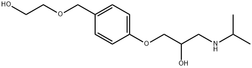 1-[4-[(2-Hydroxyethoxy)methyl]phenoxy]-3-[(1-methylethyl)amino]-2-propanol 구조식 이미지