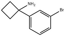 1-(3-BroMophenyl)cyclobutanaMine 구조식 이미지
