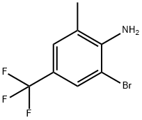2-브로모-6-메틸-4-(트리플루오로메틸)아닐린 구조식 이미지